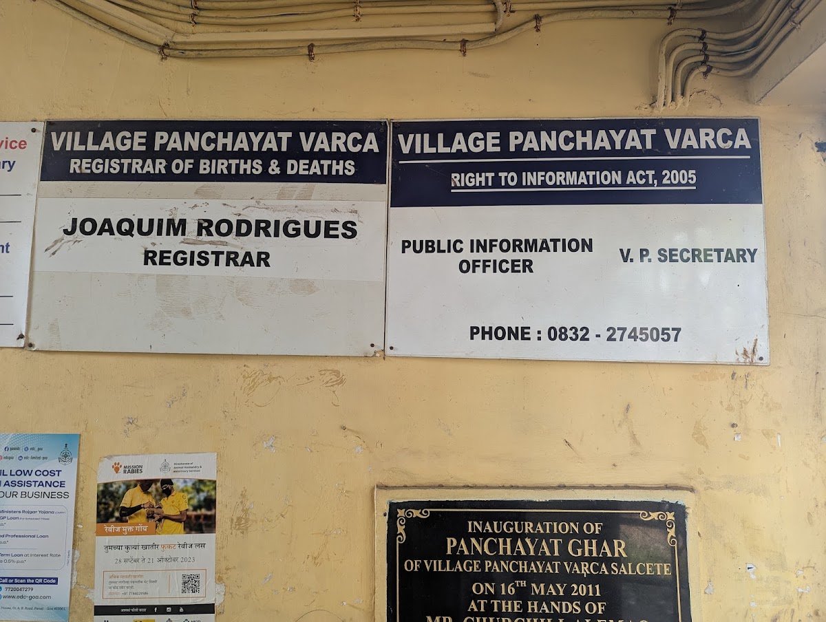 Varca Village Panchayat Cover Photo in Varca, Goa — Municipality | BizBook Goa